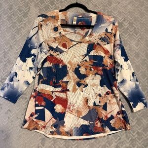 Cubism Wearable Art 3/4 Sleeve Shirt